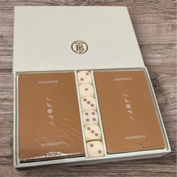 Burberry Other - Burberry Double Deck of Cards and Dice Set